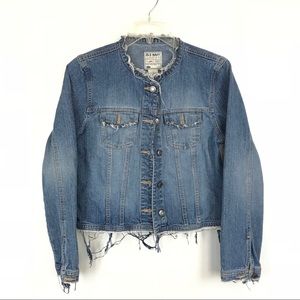 Vintage Old Navy Distressed Denim Jacket  SZ M 151
